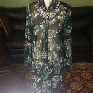 Zara floral dress